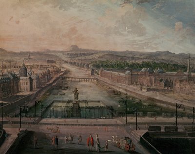 Vue de la Place Dauphine et de la Seine - French School